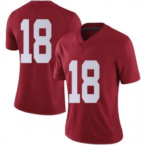 NCAA Women's Alabama Crimson Tide #18 Slade Bolden Stitched College Nike Authentic No Name Crimson Football Jersey PL17T00WC